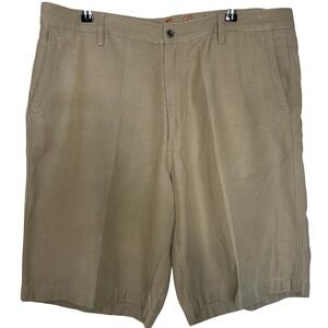 Tommy Bahama 38 x 10" Paradise Nation Khaki Tencel Blend Woven Casual Shorts